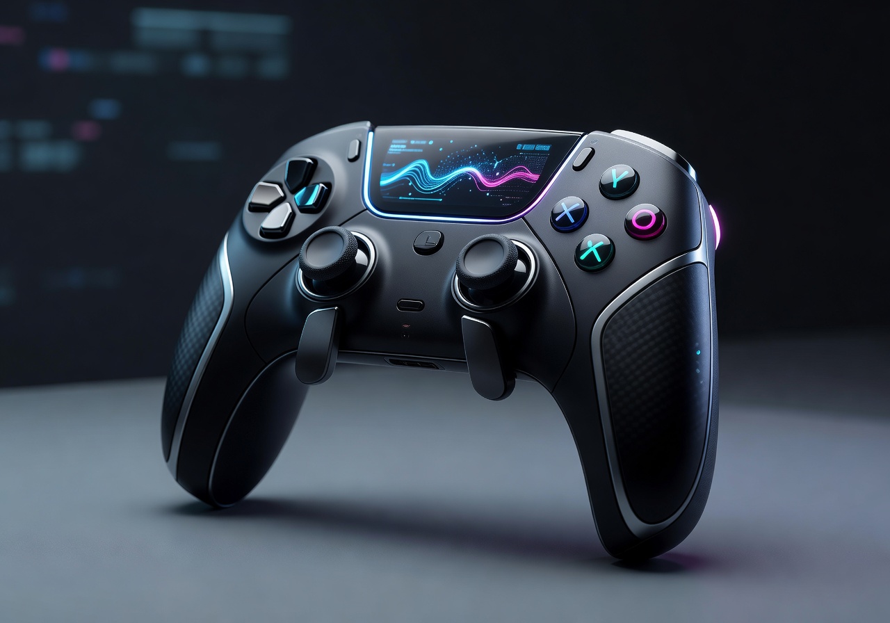 Futuristic game controller representing modern gaming vision: futuristic-controller.jpg